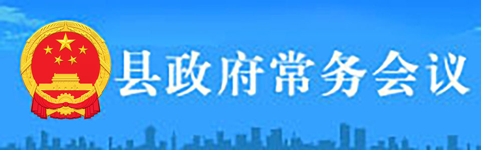 县政府常务会议